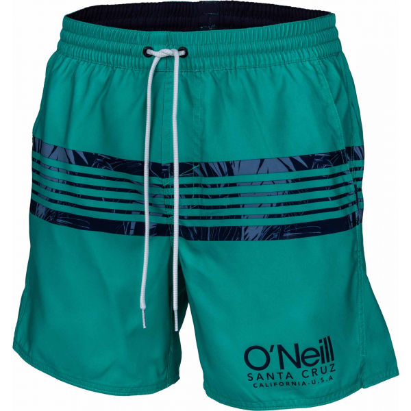 O'Neill PM CALI STRIPE SHORTS tmavě zelená S - Pánské šortky do vody O'Neill
