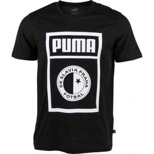 Puma SLAVIA PRAGUE GRAPHIC TEE černá XXL - Pánské triko Puma
