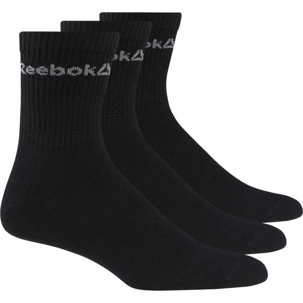 Reebok ACT CORE CREW SOCK 3P černá 43 - 46 - Unisex ponožky Reebok