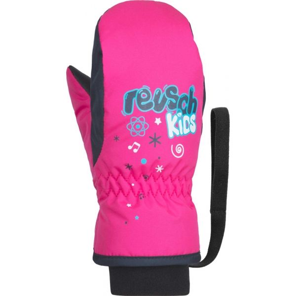 Reusch KIDS MITTEN růžová 4 - Dětské lyžařské rukavice Reusch