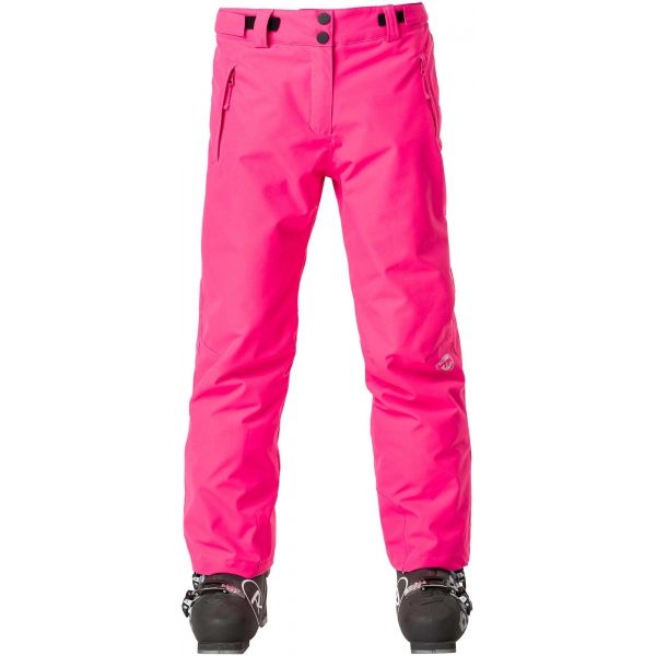 Rossignol GIRL SKI PANT růžová 12 - Dívčí lyžařské kalhoty Rossignol