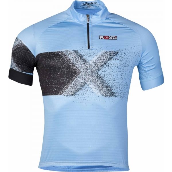 Rosti X KR ZIP modrá L - Pánský cyklistický dres Rosti