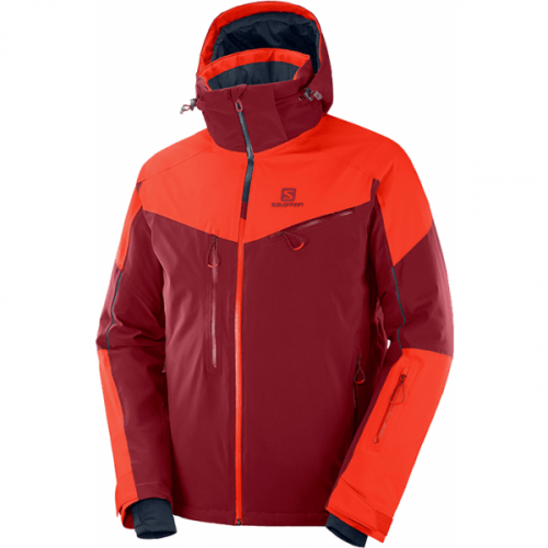 Salomon ICESPEED JKT M oranžová XXL - Pánská lyžařská bunda Salomon
