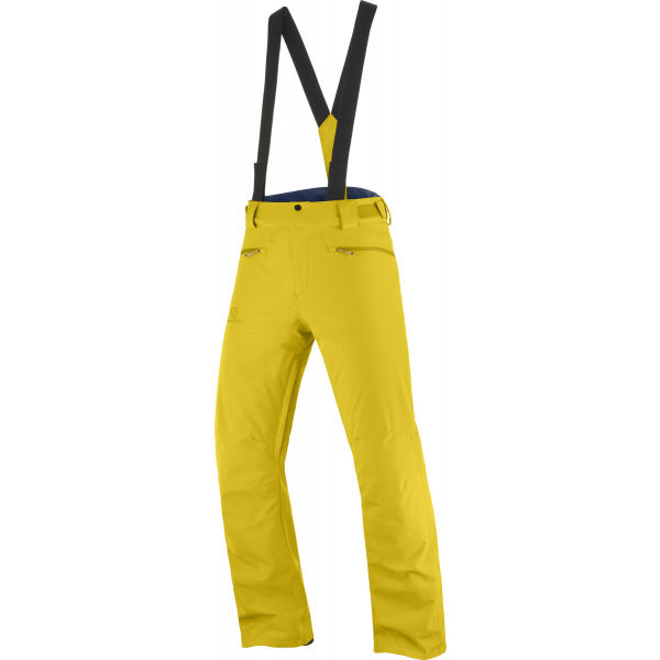 Salomon STANCE PANT M žlutá L - Pánské lyžařské kalhoty Salomon