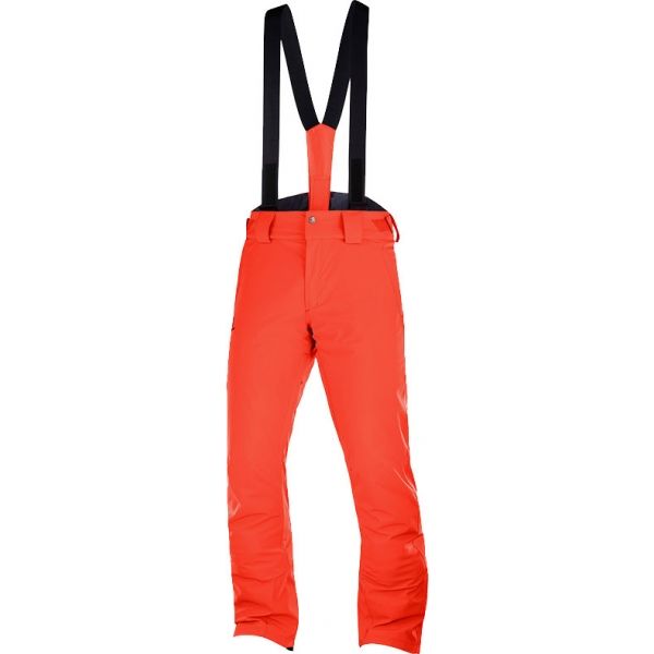 Salomon STORMSEASON oranžová S - Pánské lyžařské kalhoty Salomon