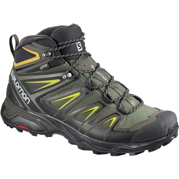 Salomon X ULTRA 3 MID GTX tmavě zelená 10.5 - Pánská hikingová obuv Salomon