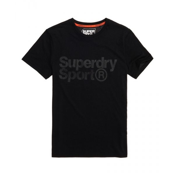 Superdry CORE SPORT GRAPHIC TEE černá L - Pánské tričko Superdry