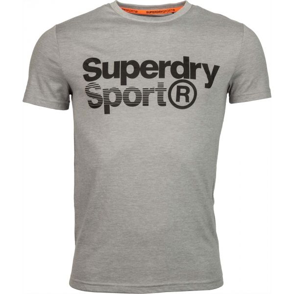Superdry CORE SPORT GRAPHIC TEE šedá S - Pánské tričko Superdry