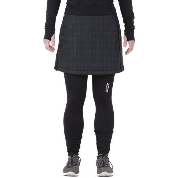 Swix MENALI černá XL - Krátká prošívaná sukně Swix