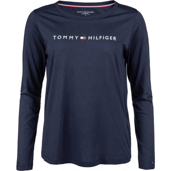 Tommy Hilfiger CN TEE LS LOGO  XS - Dámské triko s dlouhým rukávem Tommy Hilfiger