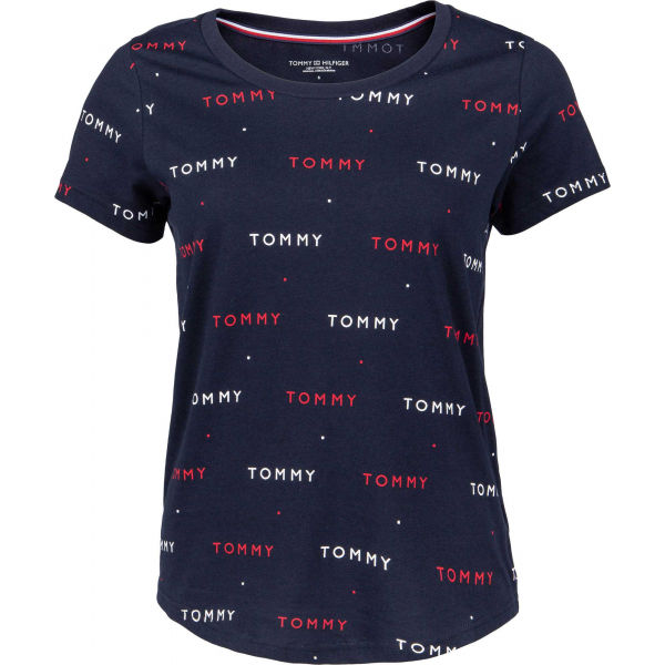 Tommy Hilfiger SS TEE PRINT  S - Dámské tričko Tommy Hilfiger