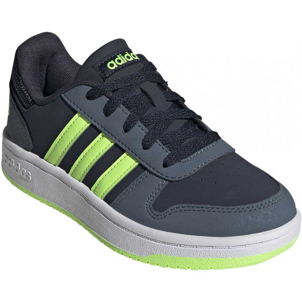 adidas HOOPS 2.0 K zelená 6.5 - Dětské volnočasové tenisky adidas