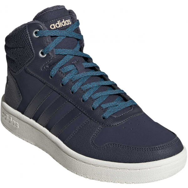adidas HOOPS 2.0 MID tmavě modrá 6.5 - Dámská volnočasová obuv adidas