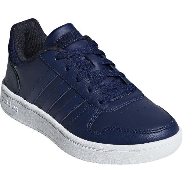 adidas HOOPS 2.0K tmavě modrá 5.5 - Chlapecká volnočasová obuv adidas