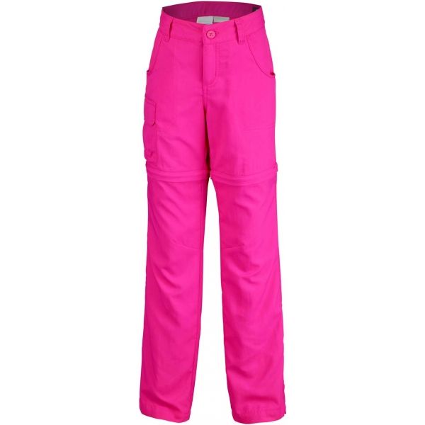 Columbia SILVER RIDGE III CONVT G růžová XXS - Dívčí outdoorové kalhoty Columbia