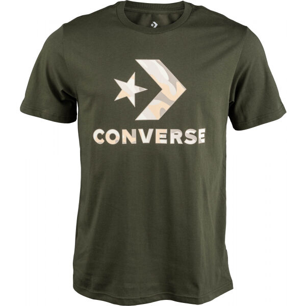 Converse CAMO FILL GRAPPHIC TEE  M - Pánské tričko Converse