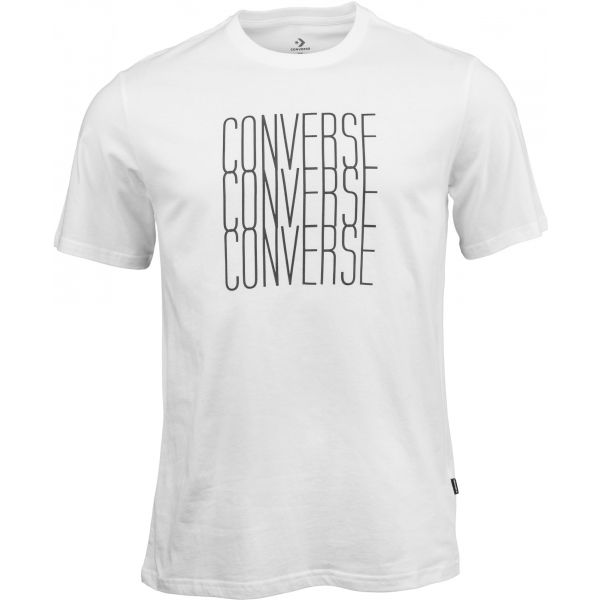 Converse LOGO REMIX TEE bílá L - Pánské tričko Converse
