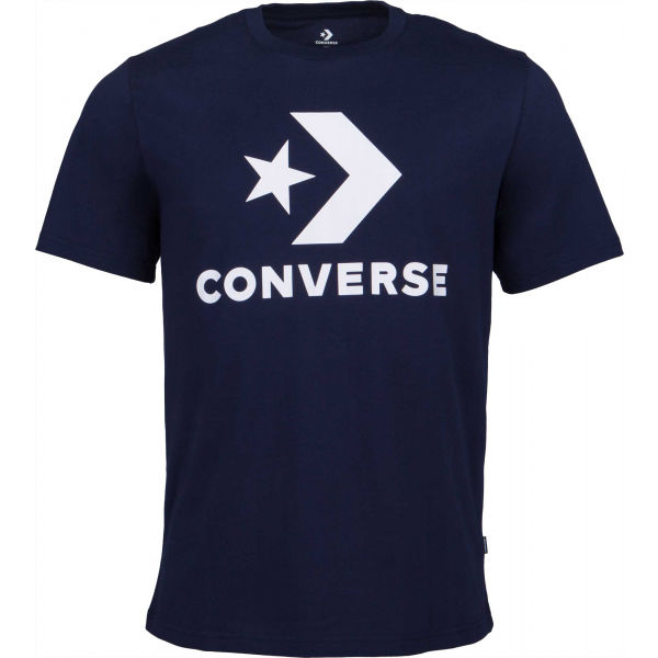 Converse STAR CHEVRON TEE tmavě modrá M - Pánské tričko Converse