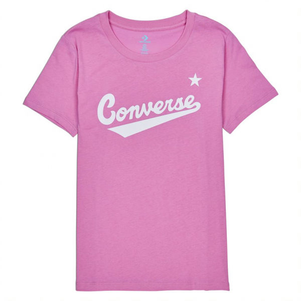 Converse WOMENS NOVA CENTER FRONT LOGO TEE růžová M - Dámské tričko Converse