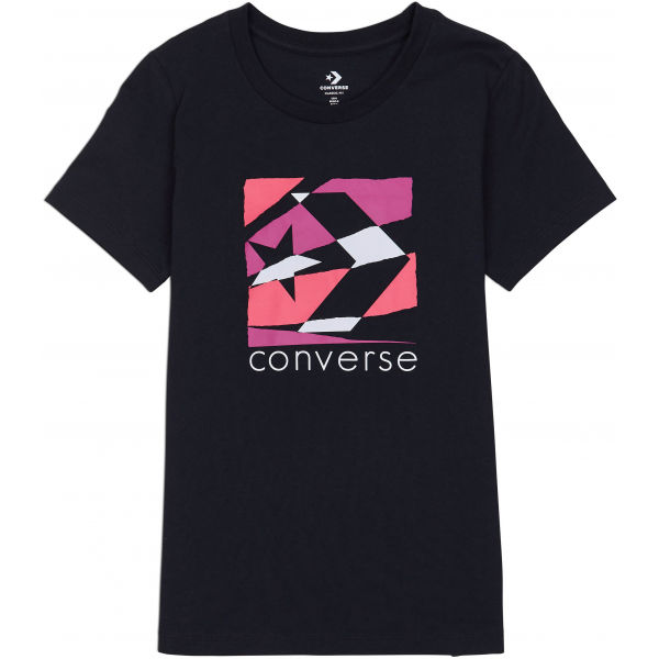Converse WOMENS TORN CLASSIC TEE  S - Dámské tričko Converse