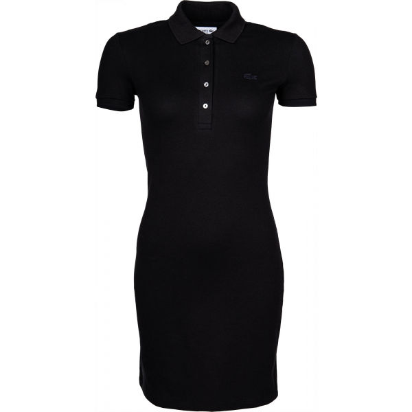 Lacoste CLASSIC POLO DRESS černá XS - Dámské šaty Lacoste