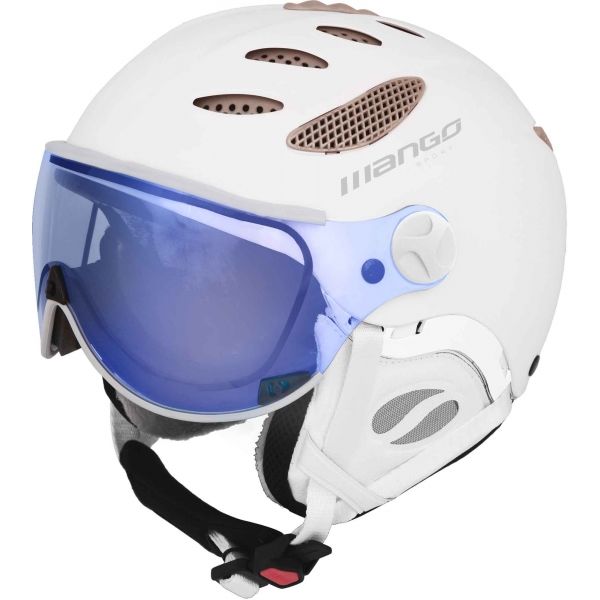 Mango CUSNA VIP bílá (60 - 62) - Unisex lyžařská přilba s visorem Mango