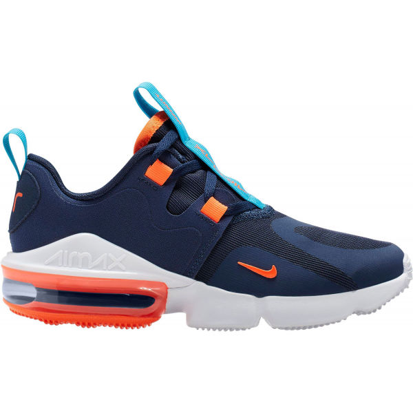 Nike AIR MAX INFINITY tmavě modrá 3.5 - Dětská volnočasová obuv Nike