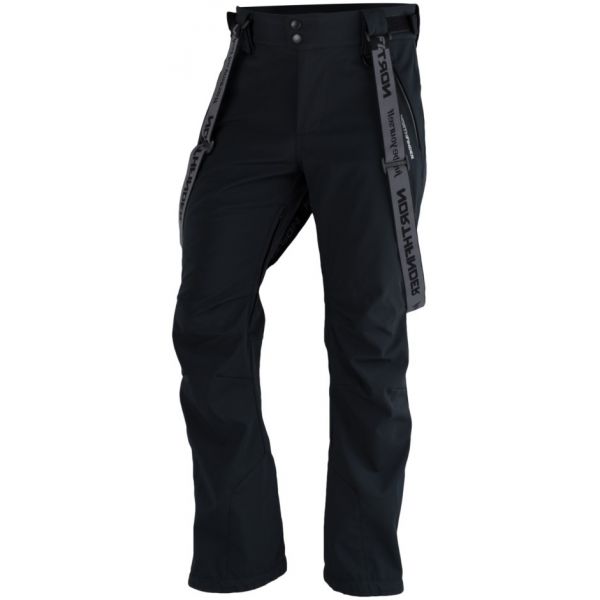 Northfinder LUX černá XXL - Pánské softshelllové kalhoty na lyže Northfinder