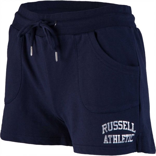 Russell Athletic CLASSIC PRINTED SHORTS tmavě modrá XS - Dámské šortky Russell Athletic