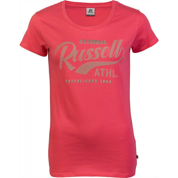 Russell Athletic ORIGINAL S/S CREWNECK TEE SHIRT červená S - Dámské tričko Russell Athletic