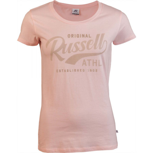 Russell Athletic ORIGINAL S/S CREWNECK TEE SHIRT růžová S - Dámské tričko Russell Athletic