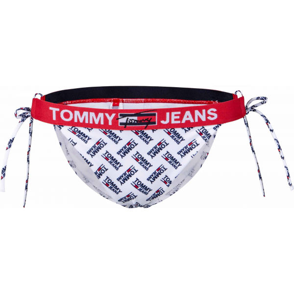 Tommy Hilfiger CHEEKY STRING SIDE TIE BIKINI  L - Dámský spodní díl plavek Tommy Hilfiger