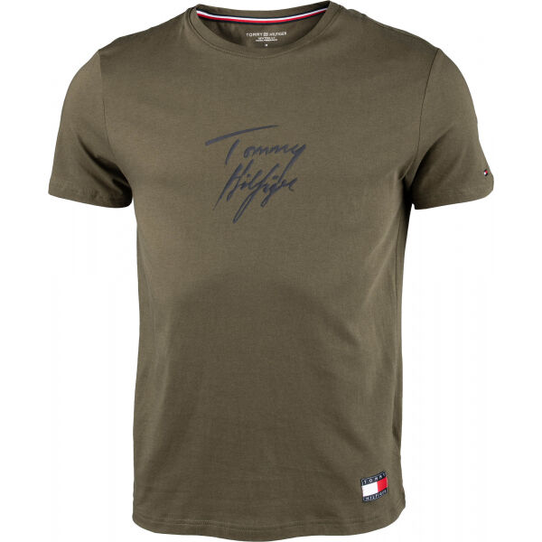 Tommy Hilfiger CN SS TEE LOGO  M - Pánské tričko Tommy Hilfiger