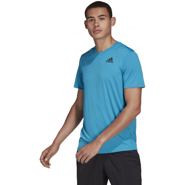 adidas CLUB 3 STRIPES TENNIS T-SHIRT  M - Pánské tenisové tričko adidas