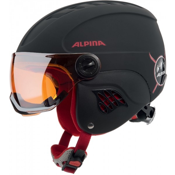 Alpina Sports CARAT LE VISOR HM černá (54 - 58) - Juniorská lyžařská helma Alpina Sports