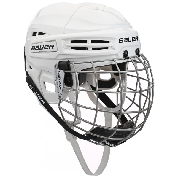 Bauer IMS 5.0 COMBO bílá L - Hokejová helma Bauer