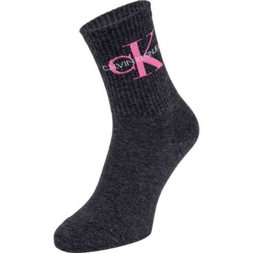 Calvin Klein WOMEN SHORT SOCK 1P JEANS LOGO BOWERY  UNI - Dámské ponožky Calvin Klein