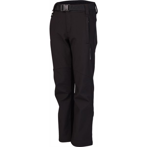 Lewro DALEX černá 116-122 - Dětské softshellové kalhoty Lewro