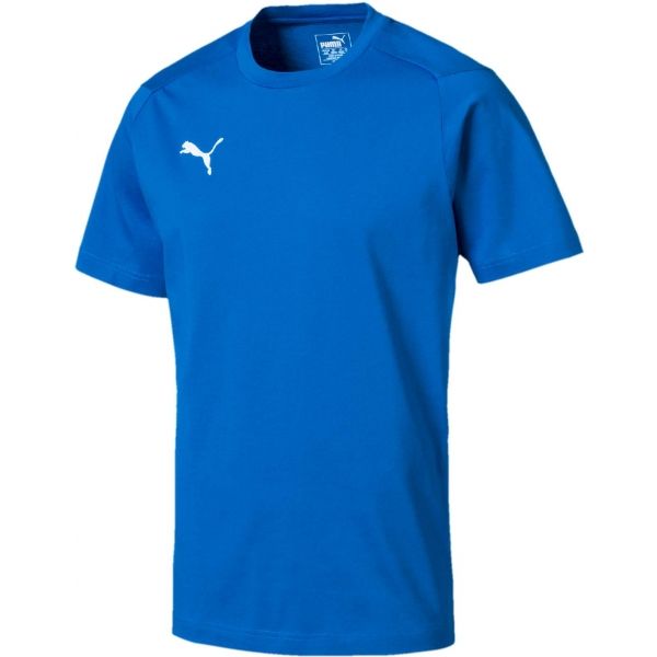 Puma LIGA CASUALS TEE modrá S - Pánské tričko Puma
