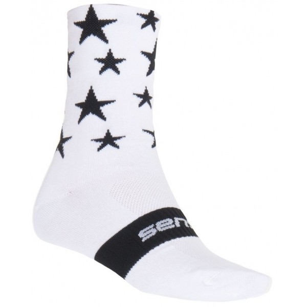 Sensor STARS bílá 3-5 - Cyklistické ponožky Sensor