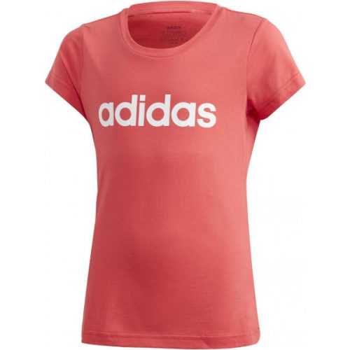adidas YG E LIN TEE růžová 116 - Dívčí tričko adidas