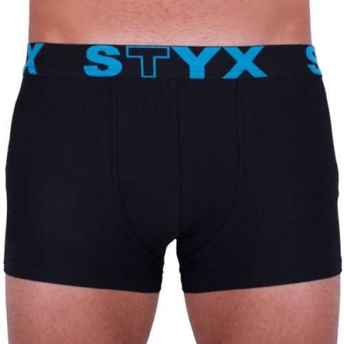 Styx MEN'S BOXERS SPORTS RUBBER Černá S - Pánské boxerky Styx