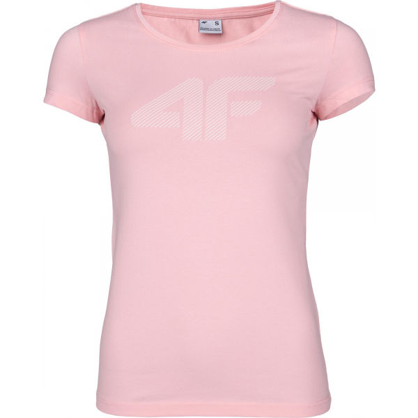 4F WOMEN´S T-SHIRT Růžová M - Dámské tričko 4F