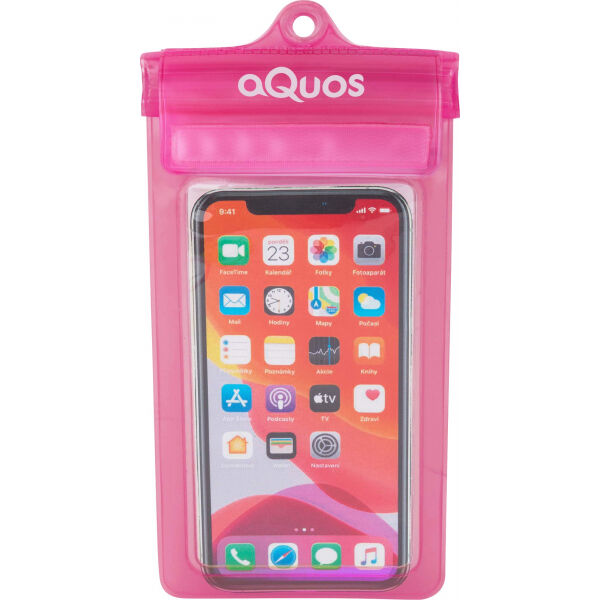 AQUOS PHONE DRY BAG Růžová  - Vodotěsné pouzdro na mobil AQUOS