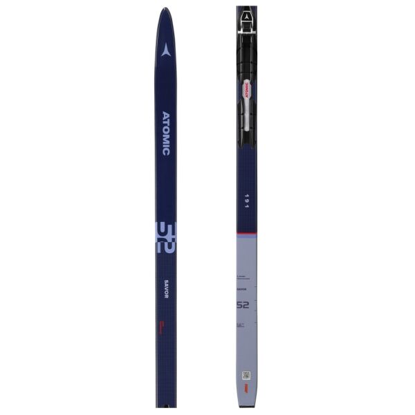 Atomic SAVOR 52 GRIP + PA Černá 198 - Běžecké lyže na klasiku Atomic