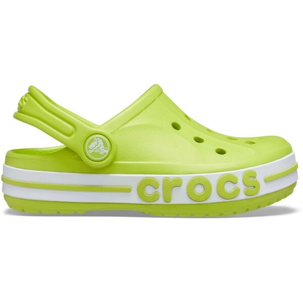 Crocs BAYABAND CLOG K Zelená C6 - Dětské pantofle Crocs