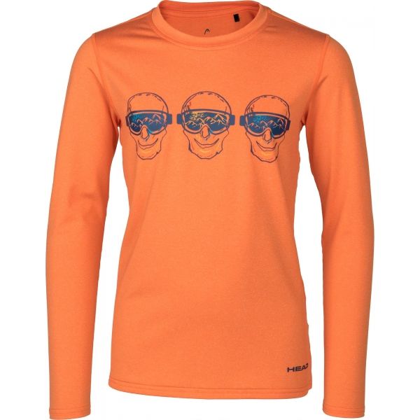 Head FRANKIE oranžová 116-122 - Dětské triko s dlouhým rukávem Head