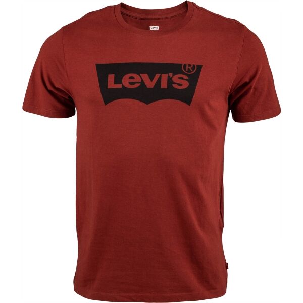 Levi's GRAPHIC CREW TEE Vínová S - Pánské tričko Levi's
