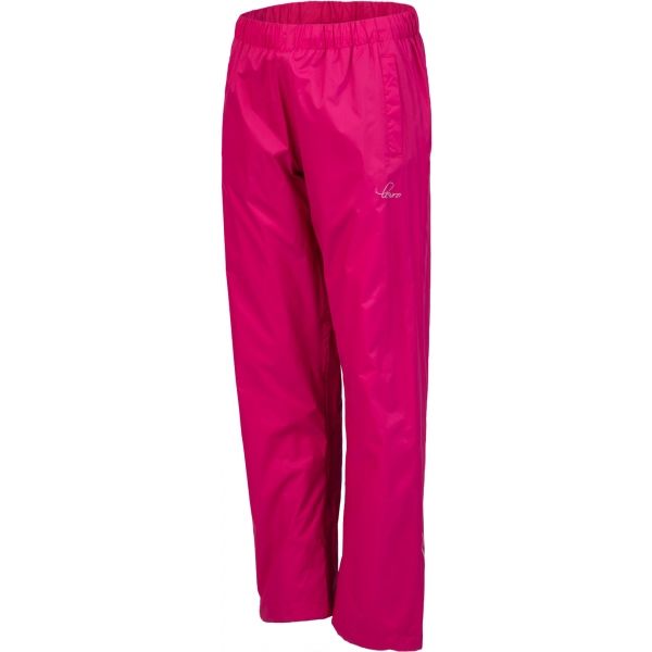 Lewro ORIN růžová 128-134 - Dětské šusťákové kalhoty Lewro