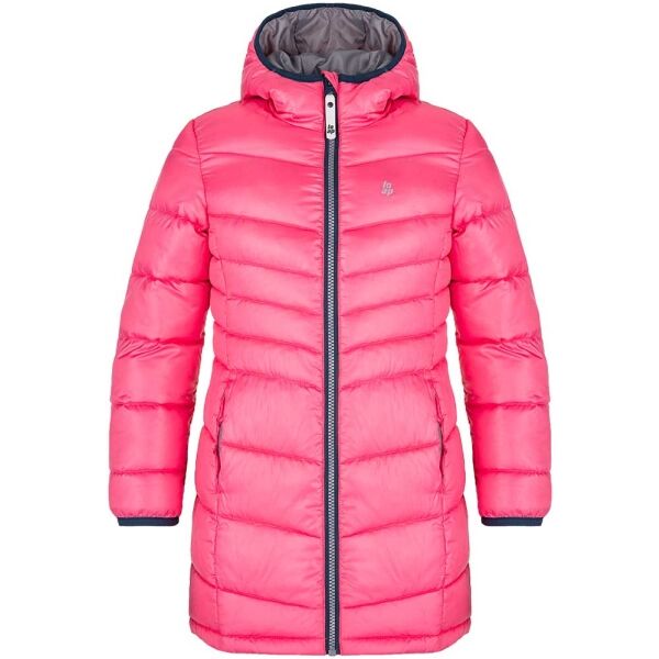 Loap INGRITT Růžová 134-140 - Dětský zimní kabát Loap